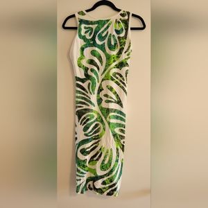 Tahiti Maohi Art dress, M, green/white